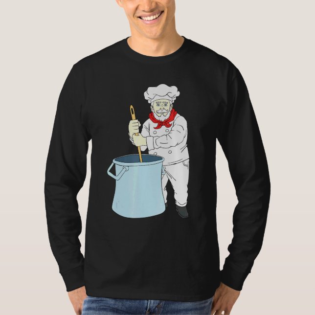 Camiseta Chef Cozinhar Utensil Cook Foodie Gourmet Cooki (Frente)