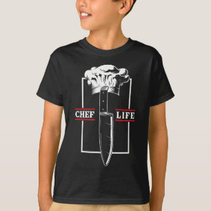 Camiseta Chef Cozinhe Vida Faca Restaurante Culinária Comid