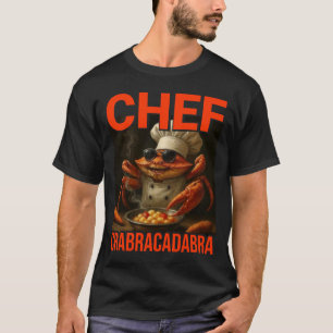 Camiseta Chef Crabracadabra Meme Hilário Brainrot
