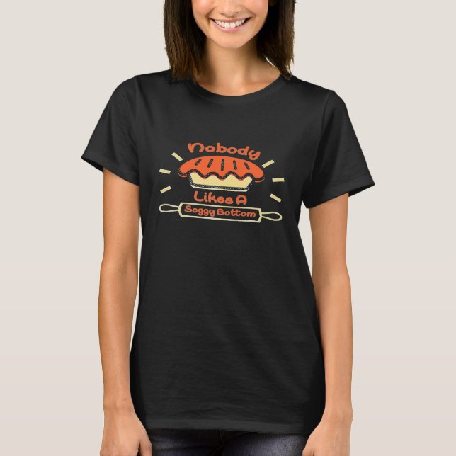 Camiseta Chef - Criança Engraçada Sogggy Crust Paty Chef Pi (Frente)