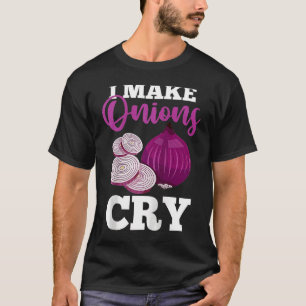 Camiseta Chef Culinário Cozinhando Eu Faço Cebolas Chorar