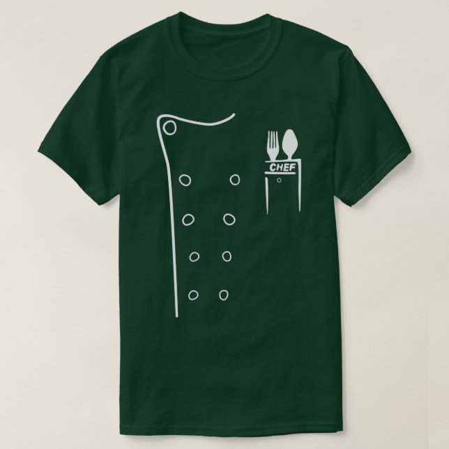 Camiseta Chef Culinário do Chef cozinhar (Frente do Design)