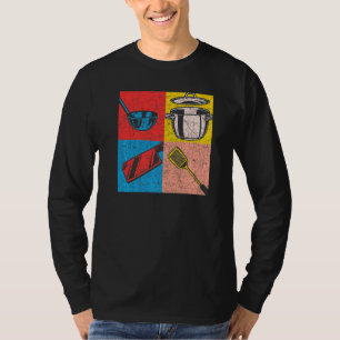 Camiseta Chef de Arte Pop do Cook Gourmet para o Hobby da R