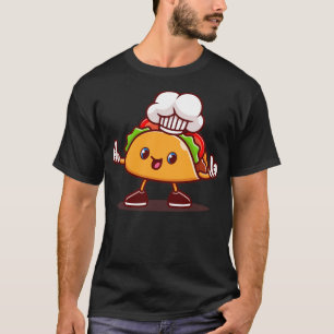 Camiseta Chef de Chef Vestindo Cartoon de Boné