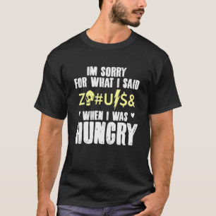Camiseta Chef de Cozinha Vintage Desculpe pelo que eu disse