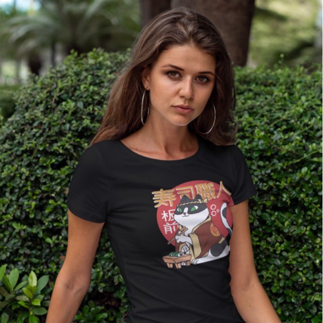 Camiseta Chef de Gato Sushi (Criador carregado)