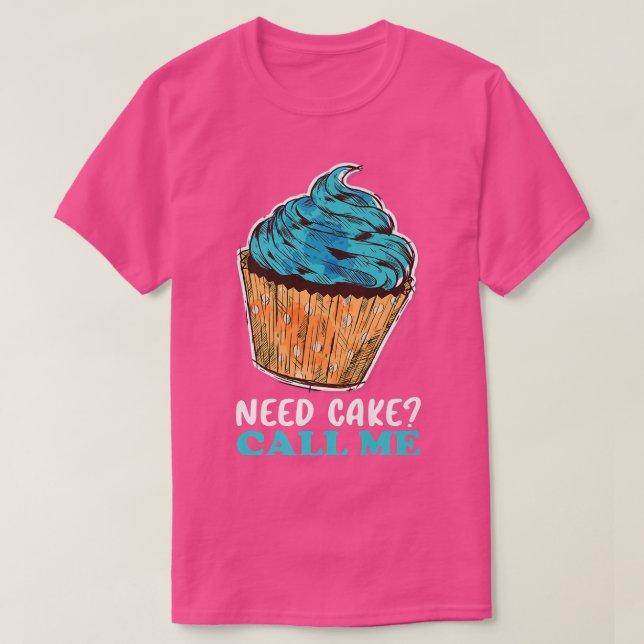 Camiseta Chef de pastelaria cupcake (Frente do Design)