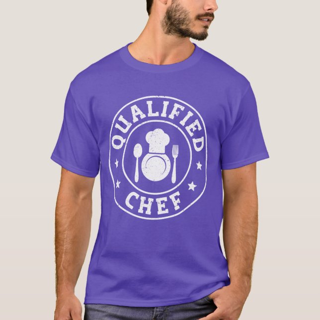 Camiseta Chef de Serviço de Alimentação vintage (Frente)