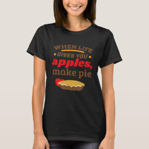 Camiseta Chef de Sobremesa com torta de maçã