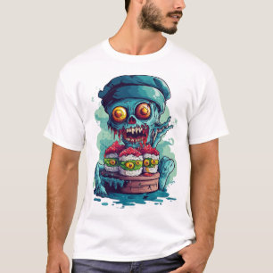 Camiseta Chef de Sushi Assombrado