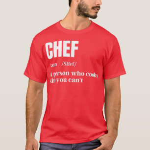 Camiseta Chef Definição Chef cozinheiro Cook Oferece Cozinh