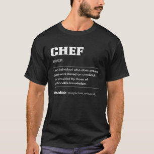 Camiseta Chef Definição de Chefs Chefs do Natal Culinário