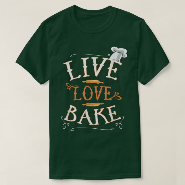 Camiseta Chef do Cozinhar Live Love (Frente do Design)
