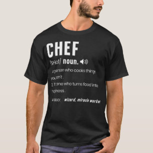 Camiseta Chef Engraçado Descrição Bir animal Cozinhar culin