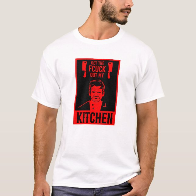 Camiseta Chef Engraçado e Zangado (Frente)