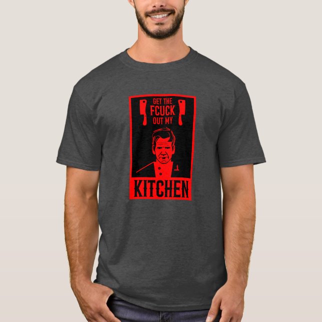 Camiseta Chef Engraçado e Zangado (Frente)