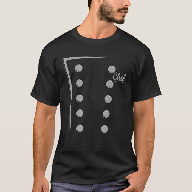 Camiseta Chef Engraçado Jaqueta Uniforme Engraçado (Frente)