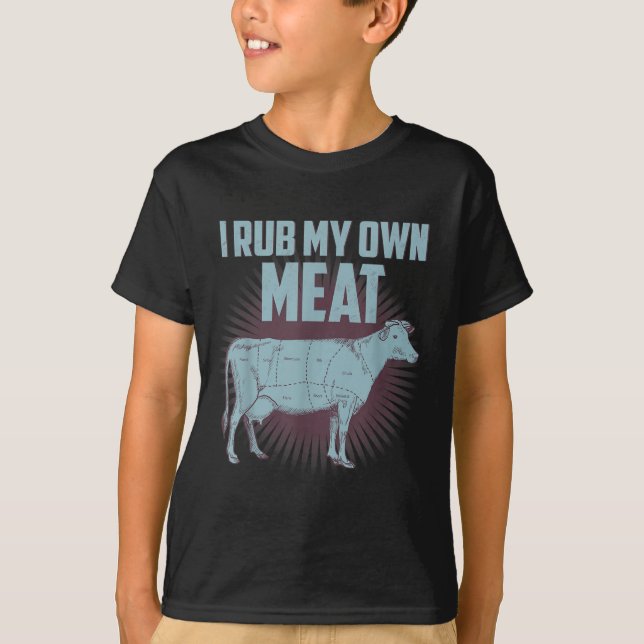 Camiseta Chef Engraçado Presente no Churrasco - Eu Esfrego  (Frente)