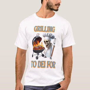 Camiseta Chef Esqueletal Gritando Para Dei Por