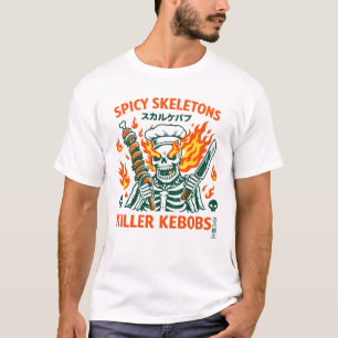Camiseta Chef Esqueleto Apimentado