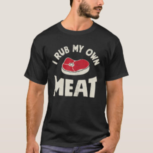 Camiseta Chef Eu Esfrego Meus Homens Engraçados Com Carne