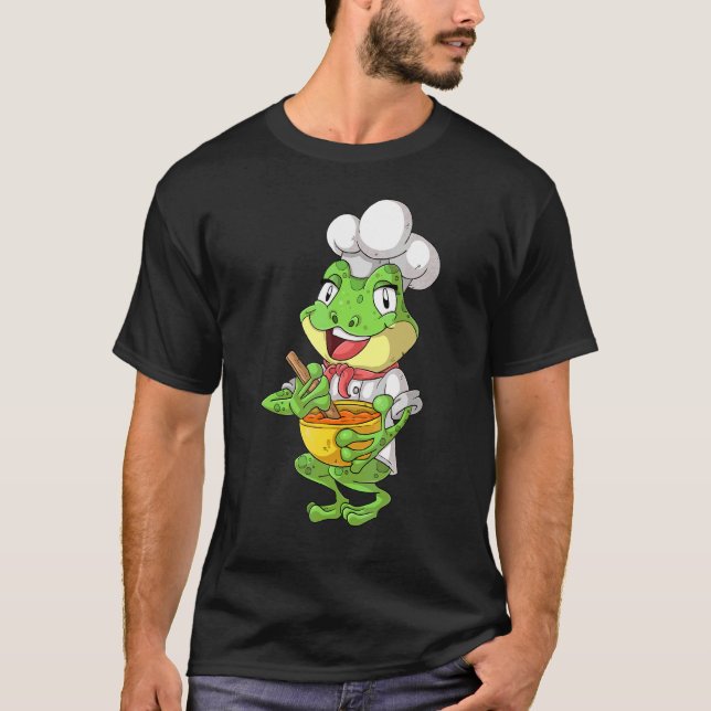 Camiseta Chef Frog  Sapo Fervente (Frente)