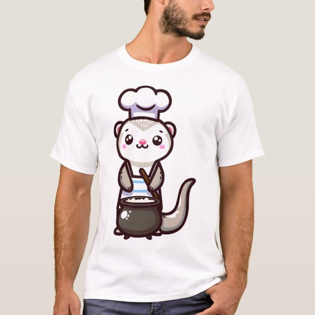 Camiseta Chef Furão Fofo (Frente)