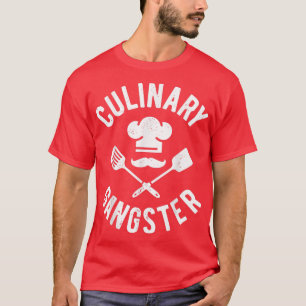 Camiseta Chef Gangster Culinário Homens Mulheres Cozinham C