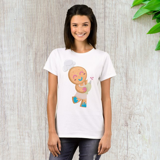 Camiseta Chef Homem de Biscoito com Saco de Piping (Criador carregado)