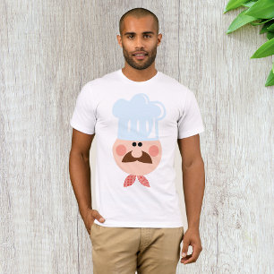 Camiseta Chef Italiano com Bigode e Chapéu