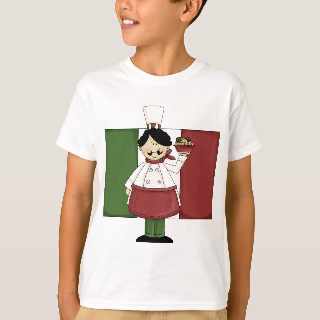 Camiseta Chef Italiano - Personalizável (Frente)