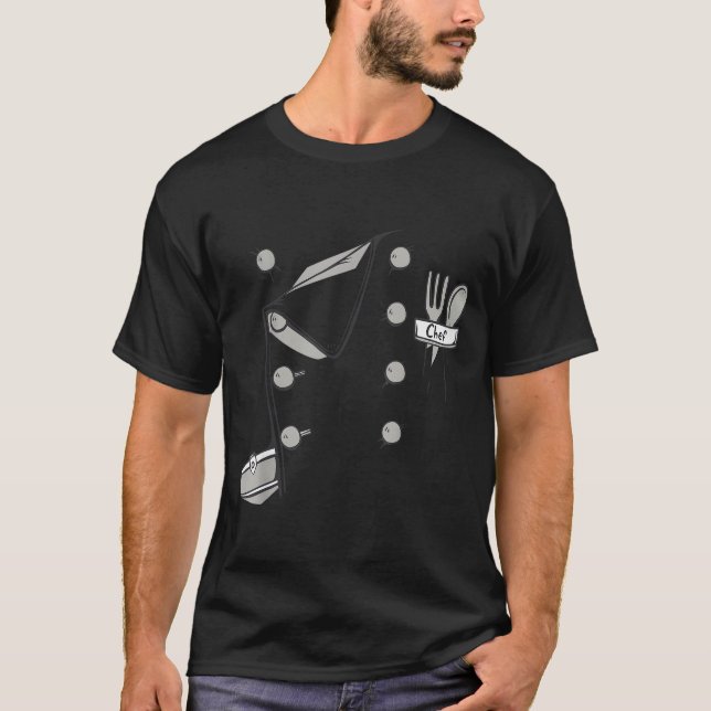 Camiseta Chef Jacket Chef Costume Cook Cooking Funny Chef G (Frente)