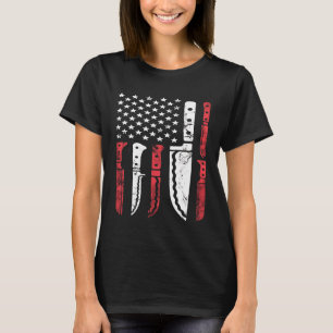 Camiseta Chef Knife Idea Especialista em Cozinhar Patriótic