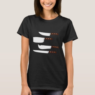 Camiseta Chef Knife Set Cook Kitchen Cutlery Gourmet Comida