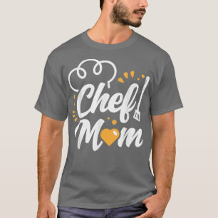 Camiseta Chef Mãe Mamãe Cook Mãe Cozinhar Mãe Mãe Mãe Mãe D