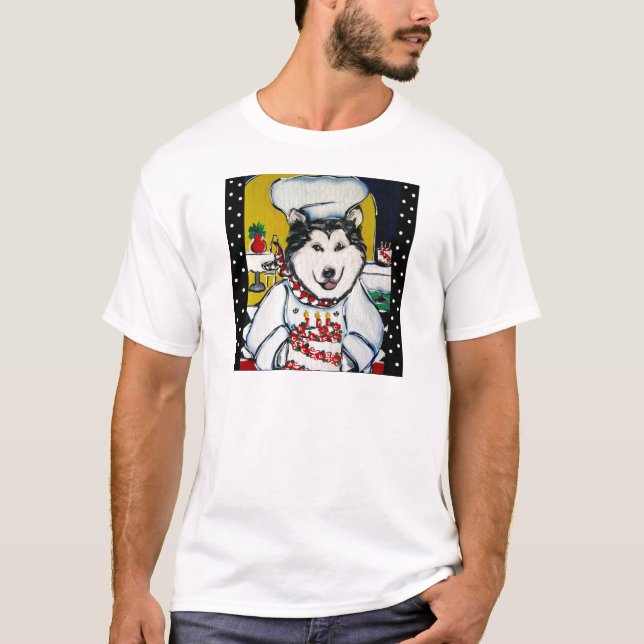Camiseta Chef Malamute do Alasca (Frente)