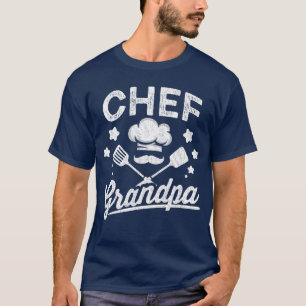 Camiseta Chef Masculino Avô Chef Executivo Cozinheiro Culin