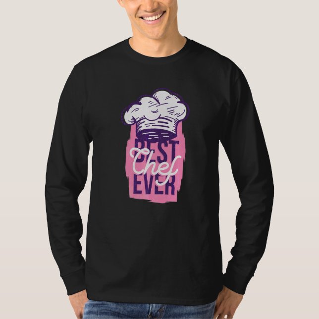 Camiseta Chef Men Mulheres Cozinham Pasteira Comida de Chef (Frente)