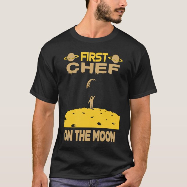 Camiseta Chef On The Moon (Frente)