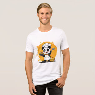Camiseta Chef Pancake Panda - Delícia do Café da M