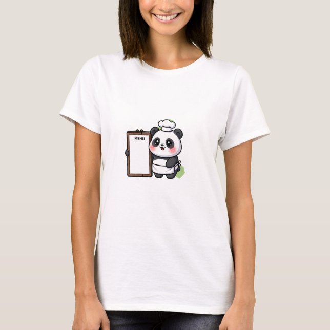 Camiseta Chef Panda Fofo (Frente)