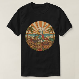 Camiseta Chef Papagaio Tropical - Vibração de Churrasco de