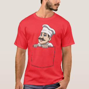 Camiseta Chef Pocket Chef In Pocket Chef Peeking Cooking Co