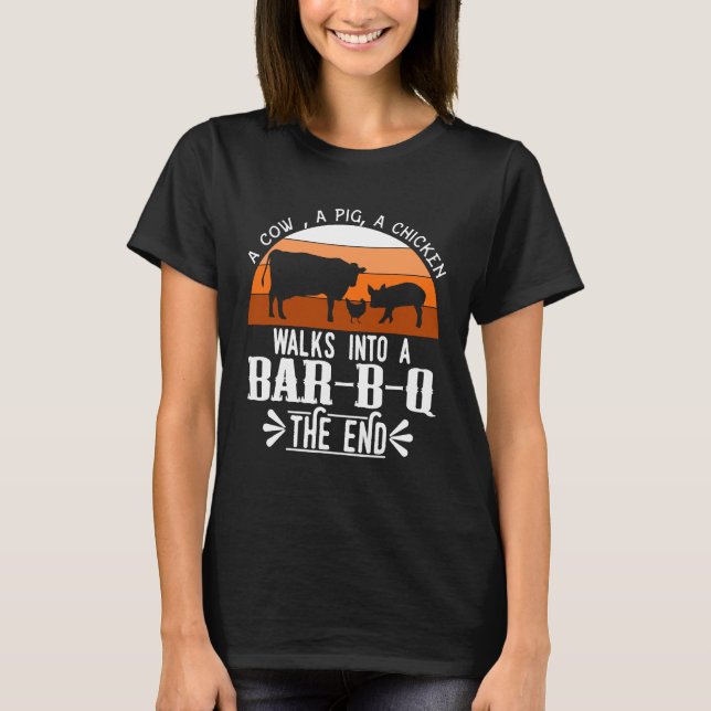 Camiseta Chef - Presente de Piada de churrasco para chefe d (Frente)