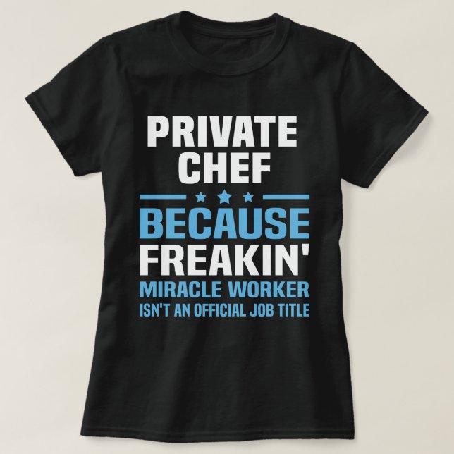 Camiseta Chef Privado (Frente do Design)
