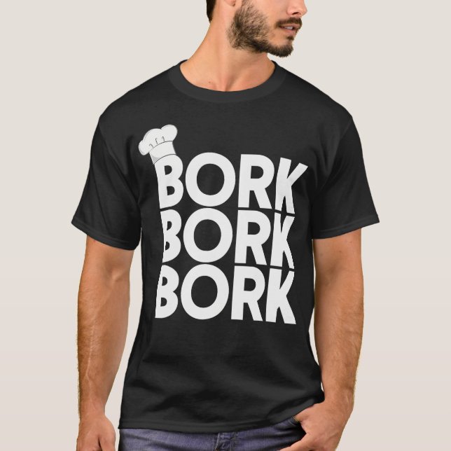 Camiseta Chef Sueco Bork Bork Engraçado Chef Sueco (Frente)