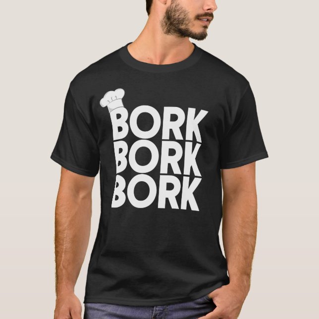Camiseta Chef Sueco Bork Bork Engraçado Chef Sueco (Frente)