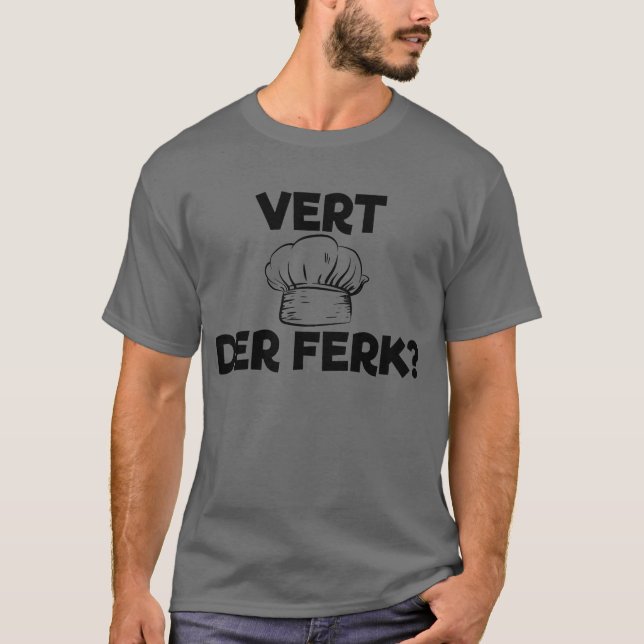 Camiseta Chef Sueco Vert Der Ferk Funny Sueco Chef (Frente)