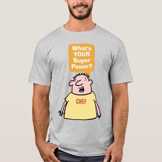 Camiseta Chef Super Power. (Frente)