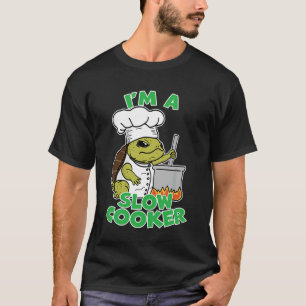 Camiseta Chef Tartaruga Pai Piada Tortoise Pun  Eu Sou Um C